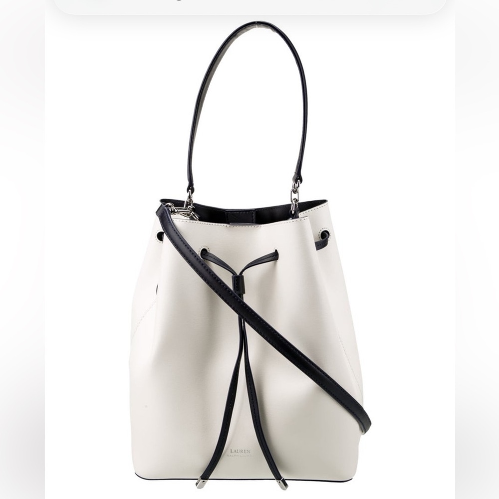 Lauren Ralph Lauren Dryden Debby Leather Drawstring Bucket